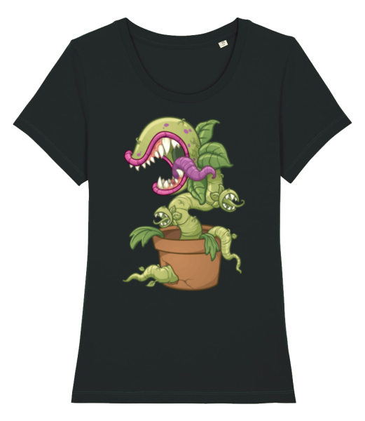 Bad Plant Comic - T-shirt bio Femme Stanley Stella - Noir - Devant
