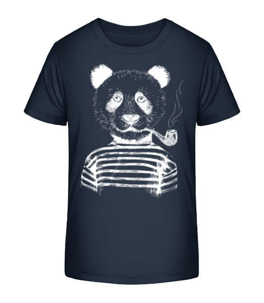 Hipster Panda - T-shirt bio Enfant Stanley Stella - Bleu marine - Devant