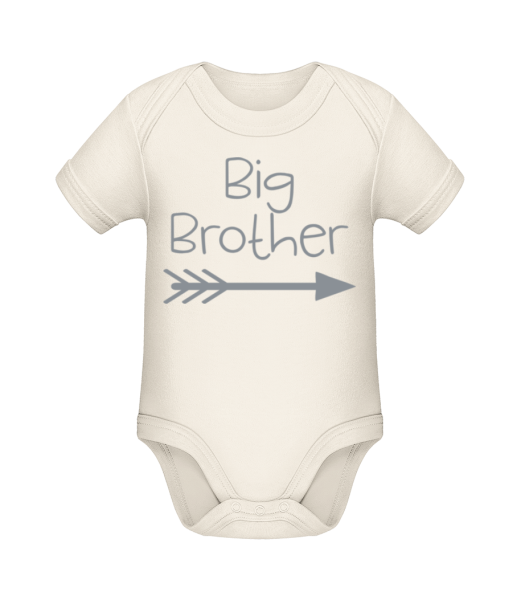 Big Brother - Body manches courtes bio - Crème - Devant
