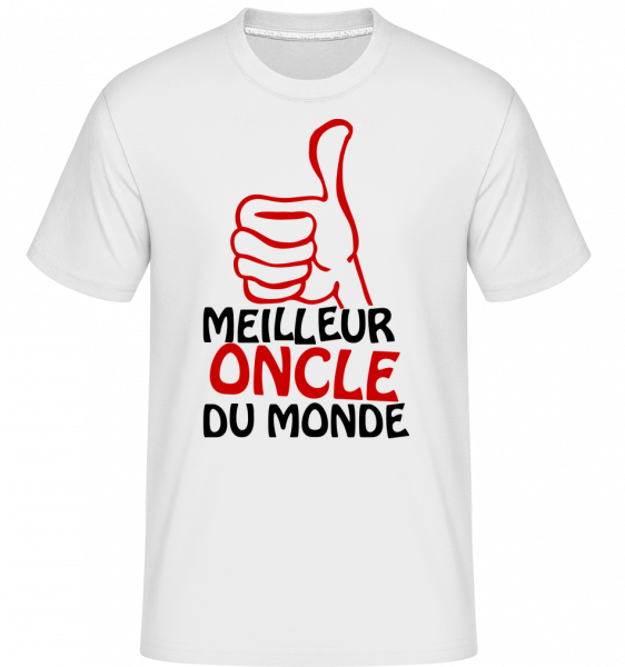 Meilleur Oncle Du Monde -  T-Shirt Shirtinator homme - Blanc - Vorn