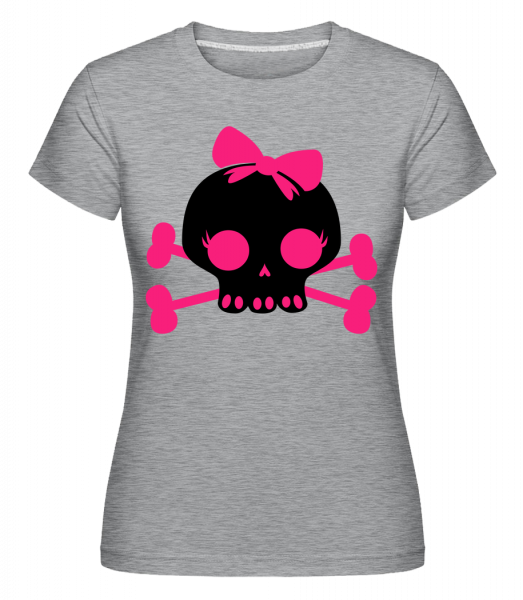 Emo Skull Pink -  T-shirt Shirtinator femme -  - Vorn