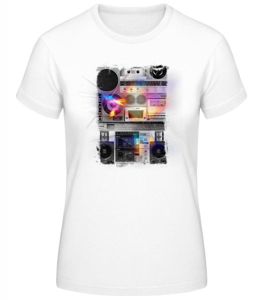 Ghettoblaster - T-shirt standard femme - Blanc - Vorn