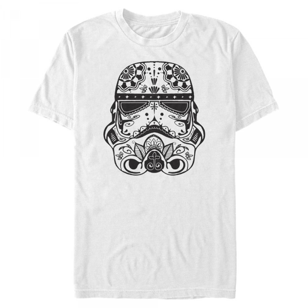 Star Wars - Stormtrooper Sugar Skull Troop - Homme T-shirt - Blanc - Devant