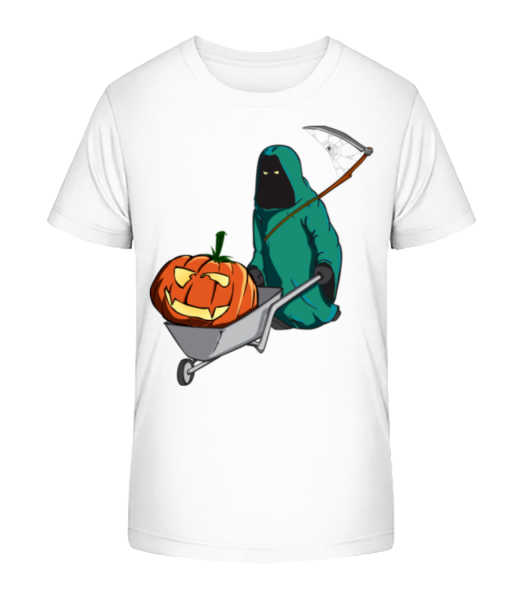 Faucheuse D'Halloween - T-shirt bio Enfant Stanley Stella - Blanc - Devant