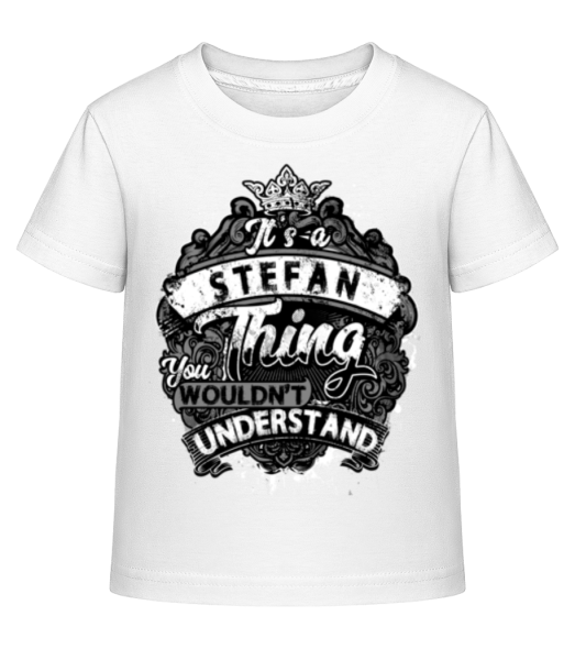 It's A Stefan Thing - T-shirt shirtinator Enfant - Blanc - Devant