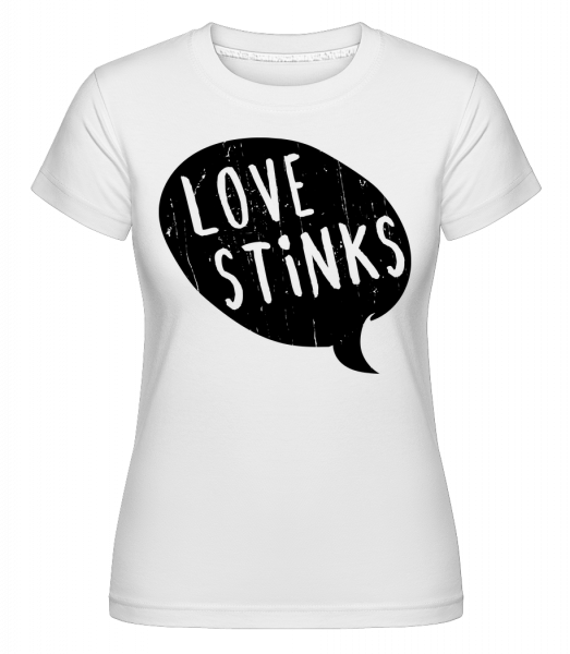 Love Stinks Bubble -  T-shirt Shirtinator femme - Blanc - Vorn