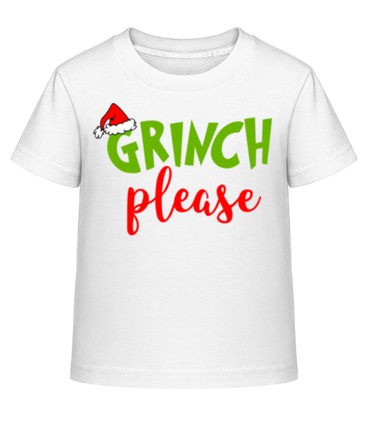 Grinch Please - T-shirt shirtinator Enfant - Blanc - Devant