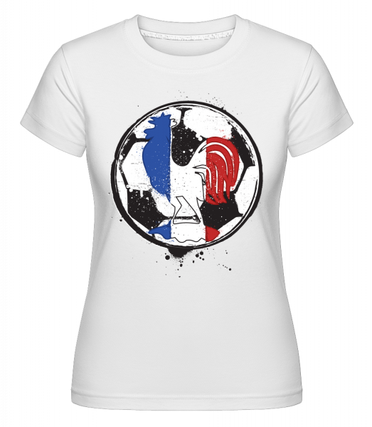 Football France -  T-shirt Shirtinator femme - Blanc - Vorn
