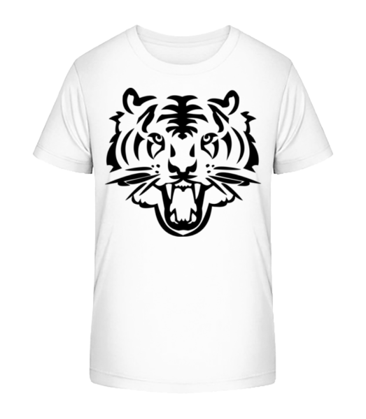 Tête De Tigre - T-shirt bio Enfant Stanley Stella - Blanc - Devant