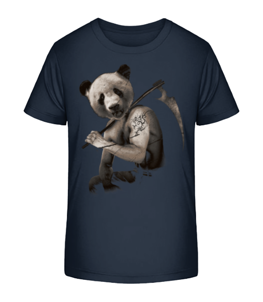 Faux Panda - T-shirt bio Enfant Stanley Stella - Bleu marine - Devant