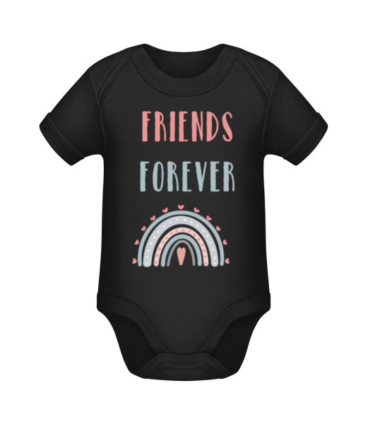 Friends Forever - Body manches courtes bio - Noir - Devant