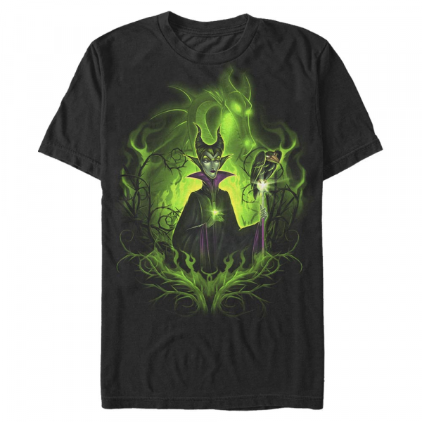 Disney - Sleeping Beauty - Maleficent Dark Fairy - Homme T-shirt - Noir - Devant