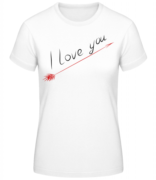 I Love You - Basic T-Shirt - Blanc - Vorn