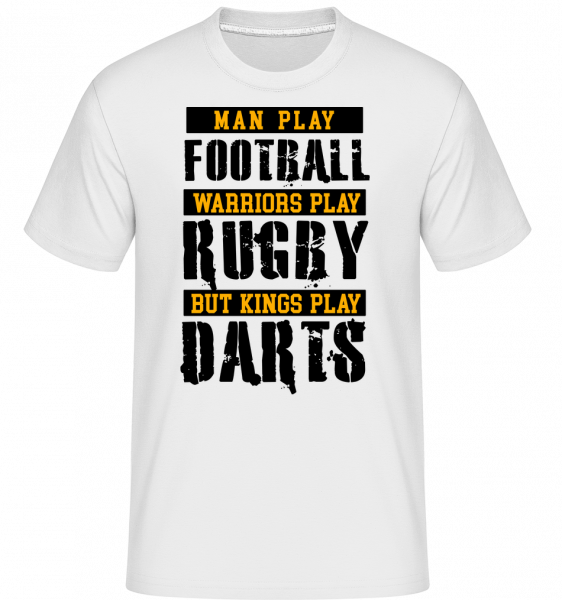Kings Play Darts -  T-Shirt Shirtinator homme - Blanc - Vorn