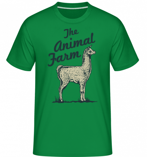 Llama The Animal Farm -  T-Shirt Shirtinator homme - Vert irlandais - Vorn