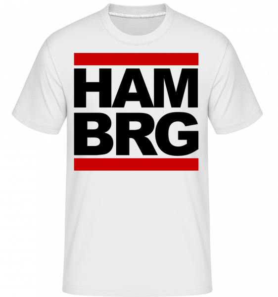 Hamburg Germany -  T-Shirt Shirtinator homme - Blanc - Vorn