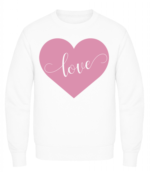 Love - Sweatshirt Homme AWDis - Blanc - Vorn