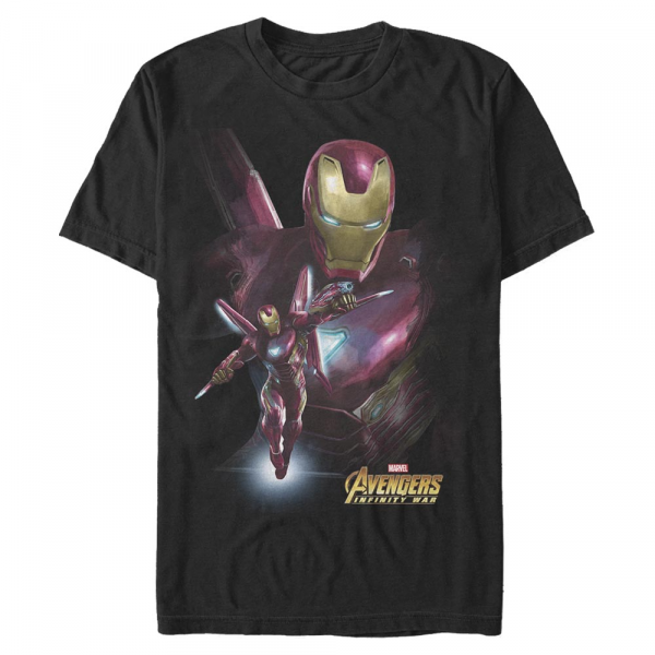 Marvel - Avengers Infinity War - Iron Man Space Suit - Homme T-shirt - Noir - Devant