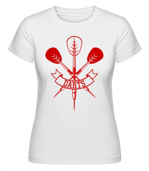 Dart Club Arrow -  T-shirt Shirtinator femme - Blanc - Devant