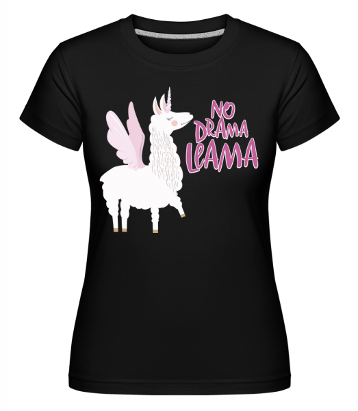 No Drama Lama -  T-shirt Shirtinator femme - Noir - Vorn