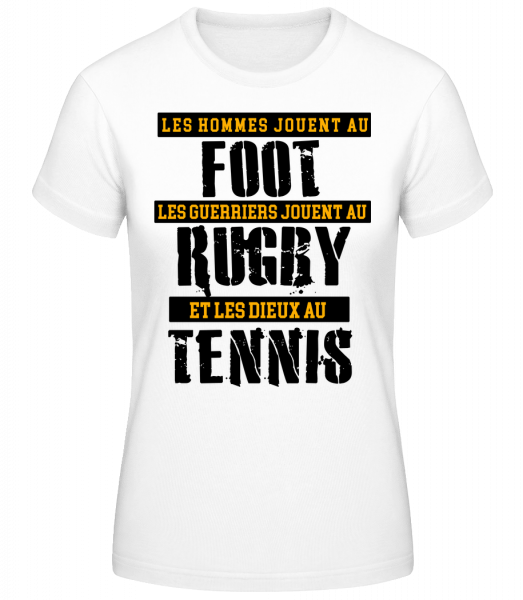Les Dieux Jouent Au Tennis - T-shirt standard Femme - Blanc - Vorn