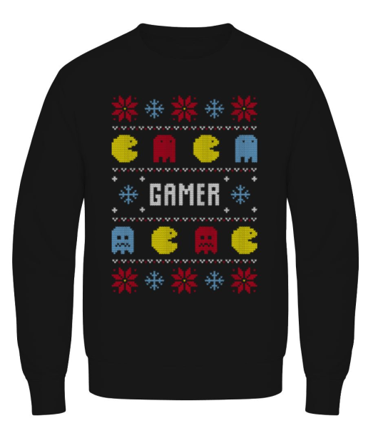 Gamer - Sweatshirt Homme - Noir - Devant
