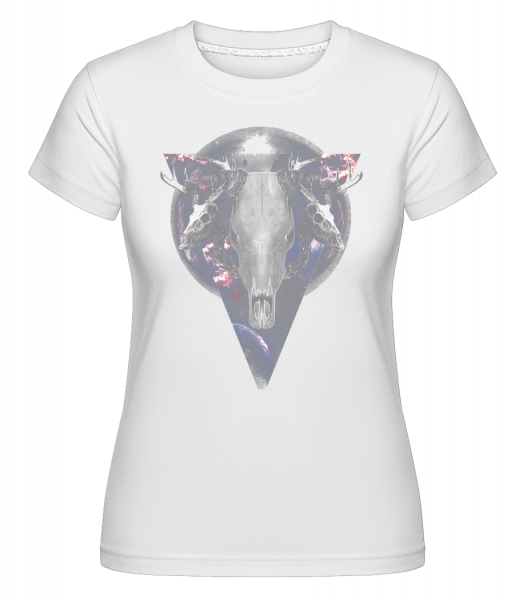Crâne De Buffle -  T-shirt Shirtinator femme - Blanc - Vorn