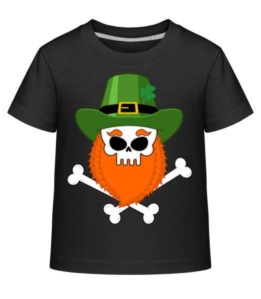 Irish Skull - T-shirt shirtinator Enfant - Noir - Devant