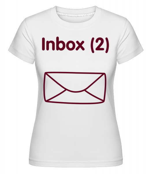 Inbox(2) - Jumeaux Annoncer -  T-shirt Shirtinator femme - Blanc - Vorn