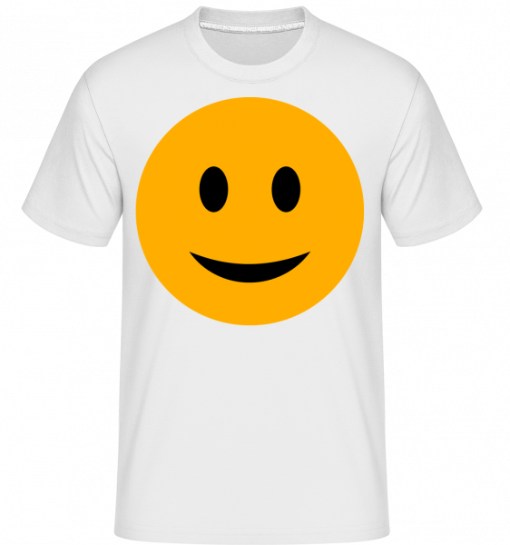 Happy Smiley -  T-Shirt Shirtinator homme - Blanc - Vorn