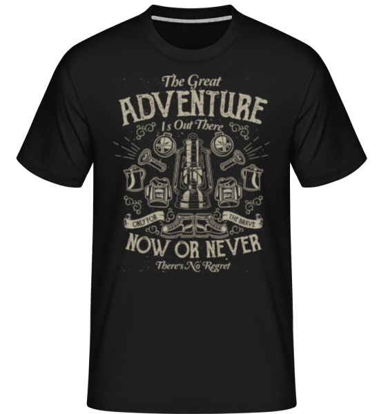 The Great Adventure -  T-Shirt Shirtinator homme - Noir - Devant