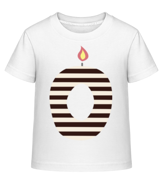 Bougie D'Anniversaire - T-shirt shirtinator Enfant - Blanc - Devant