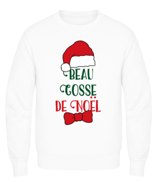 Beau Gosse De Noël - Sweatshirt Homme - Blanc - Devant