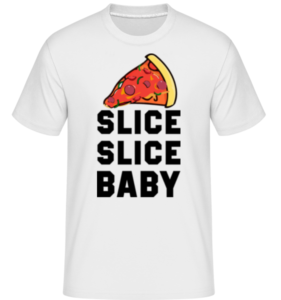 Pizza Slice Slice Baby -  T-Shirt Shirtinator homme - Blanc - Devant