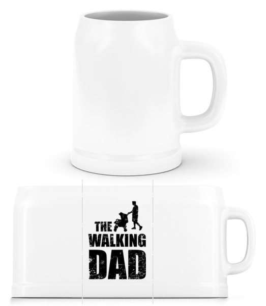 The Walking Dad - Chope de bière - Blanc - Devant
