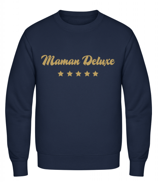 Maman Deluxe - Sweat-shirt classique avec manches set-in - Marine - Vorn
