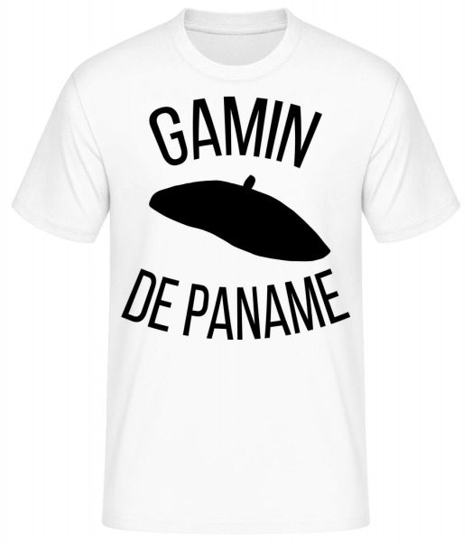 Gamin De Paname - T-shirt standard Homme - Blanc - Vorn