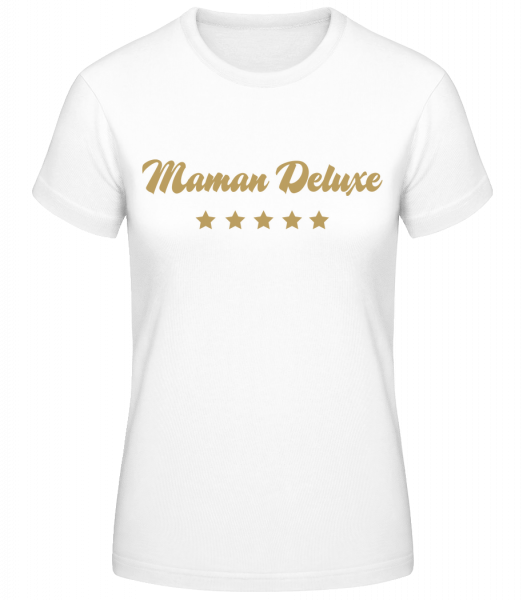 Maman Deluxe - T-shirt standard Femme - Blanc - Vorn