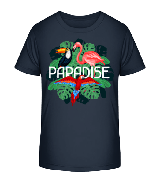 Paradise Icon - T-shirt bio Enfant Stanley Stella - Bleu marine - Devant