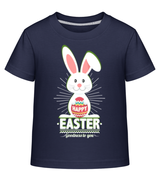 Happy Easter Logo - T-shirt shirtinator Enfant - Bleu marine - Devant