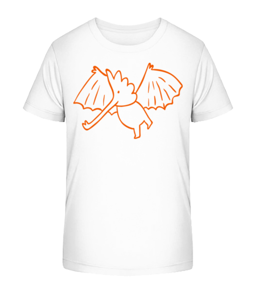 Dinosaur Kids Orange - T-shirt bio Enfant Stanley Stella - Blanc - Devant