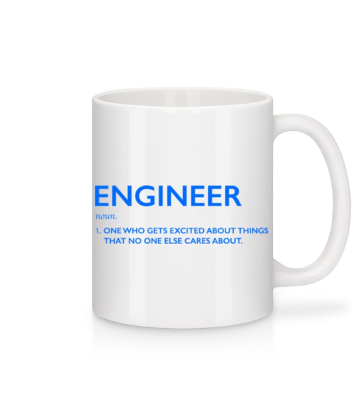 Engineer Excited About - Mug en céramique blanc - Blanc - Devant
