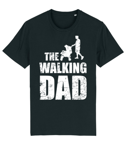 The Walking Dad - T-shirt bio Homme Stanley Stella - Noir - Devant