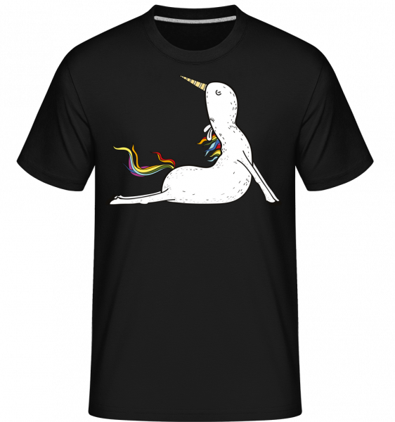 Yoga Licorne En Prière -  T-Shirt Shirtinator homme - Noir - Vorn