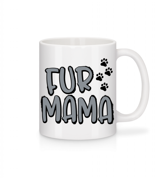 Fur Mama - Mug en céramique blanc - Blanc - Vorn