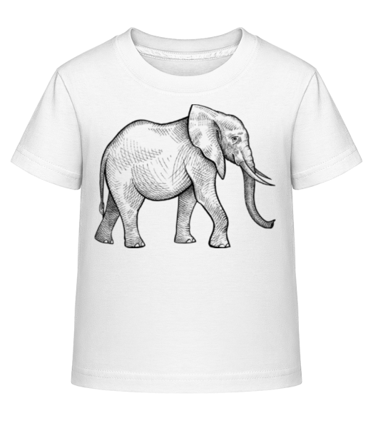 Éléphant - T-shirt shirtinator Enfant - Blanc - Devant