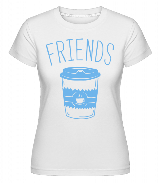 Friends Coffee -  T-shirt Shirtinator femme - Blanc - Vorn
