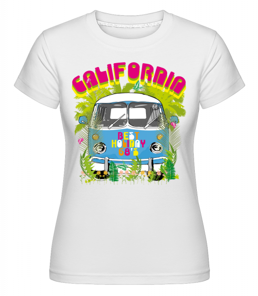 California Bus -  T-shirt Shirtinator femme - Blanc - Vorn