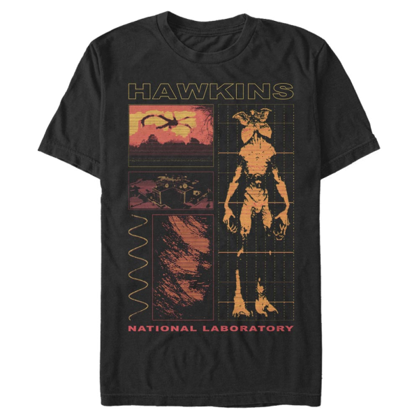 Netflix - Stranger Things - Demogorgon Hawkins Lab - Homme T-shirt - Noir - Devant