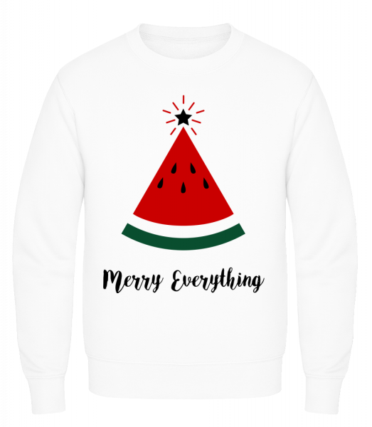 Merry Everything Christmas - Sweatshirt Homme AWDis - Blanc - Vorn